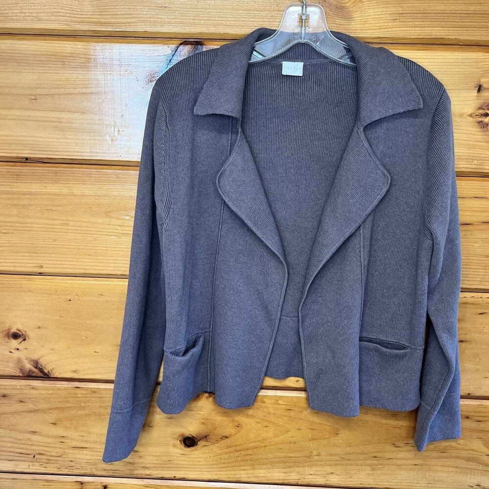 Poetry Cardigan Sweater 6 Organic Cotton Nutmeg Long Sleeve Pockets Minimalist